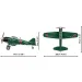 COBI: Gradbeni set lovskega letala Mitsubishi A6M2 „Zero” (5861)