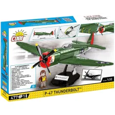 COBI: II. svetovna vojna P-47 Thunderbolt gradbeni komplet (5737) slika 6