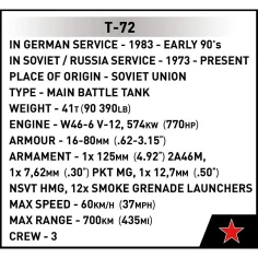COBI: Oborožene sile T-72 (Vzhodna Nemčija/Sovjetska zveza) sestavljiva igrača - tank (2625) slika 7