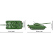 COBI: Oborožene sile T-72 (Vzhodna Nemčija/Sovjetska zveza) sestavljiva igrača - tank (2625)