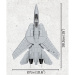 COBI: Top Gun F-14A Tomcat™ komplet za sestavljanje (5811A)