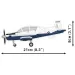 COBI: gradbeni komplet Beechcraft T-6 Texan II modre-bele barve (26624)