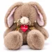 Cappuccino zajček plišasta figura 36 cm - Lumpin