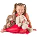 Cappuccino zajček plišasta figura 36 cm - Lumpin
