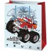 Cardex: Monster Truck avtomobilska rdeče-bela darilna vrečka srednje velikosti 17,8x10x23 cm