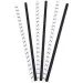 Črno-beli komplet 50 papirnatih slamčic.