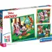 Disney Mickey Mouse in prijatelji 3x48 kosov Supercolor puzzle - Clementoni