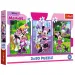 Disney: Minnie miška in prijatelji 3x80-delna sestavljanka - Trefl