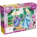 Disney Pepelka 2 v 1 maxi 150-delni puzzle in pobarvanka 70x50 cm - Lisciani