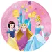 Disney+Princeske roza papirnati krožniki, komplet 8 kosov, 23 cm