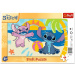 Disney Stitch – plažna pustolovščina, 15-delna sestavljanka z okvirjem - Trefl