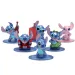 Disney Stitch Nano kovinska figura, komplet 6 kosov - Jada Toys