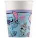 Disney Stitch in Angel papirnati kozarci, komplet 8 kosov, 200 ml