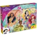 Disney princese 2 v 1, 24-delni puzzle in pobarvanka 35x25cm – Lisciani