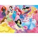 Disney princeske ekipa 2 v 1 24-delni Eco maxi puzzle in pobarvanka 70x50 cm - Lisciani