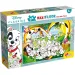 Disneyjev 101 dalmatinec 2 v 1 maxi sestavljanka s 24 deli in pobarvanka 70x50 cm – Lisciani