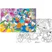Disneyjeve Raca zgodbe 2 v 1, 108-delni puzzle in pobarvanka 70x50cm - Lisciani