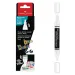 Faber-Castell: Black Edition Shake &amp; Paint dvostranski beli marker s konicama 3 mm in 1 mm