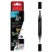 Faber-Castell: Black Edition Shake &amp; Paint dvostranski črni marker s konicama 3 mm in 1 mm