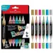 Faber-Castell: Black Edition Shake &amp; Paint dvostranski kovinski marker set s konicama 3 mm in 1 mm, 6 kosov