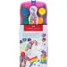 Faber-Castell: Connector 12-delni set akvarelnih barv z združljivimi paletami, z enorogom