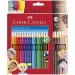 Faber-Castell: GRIP barvni svinčniki, komplet 24 kosov z 6 svinčniki barve kože