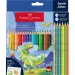 Faber-Castell: Komplet barvic Grip z motivom dinozavrov, 18+6 kosov