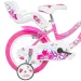 Flappy 14” otroško kolo s košaro in sedežem za dojenčka v roza-beli barvi – Dino Bikes kolo
