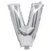 Folija balon v obliki črke V srebrne barve – črka V 32 cm