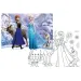 Frozen 2 v 1, 108-delni puzzle in pobarvanka 70x50 cm - Lisciani