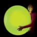 Glowzilla Wubble svetleča mehurčkasta žoga v neonsko zeleni barvi, 75 cm