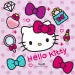 Hello Kitty komplet papirnatih prtičkov – 2-slojni, 33x33 cm, 20 kosov