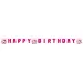 Hello Kitty rojstnodnevni transparent z napisom "Happy Birthday"
