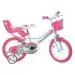 Hello Kitty roza-beli otroško kolo v velikosti 16 - kolo Dino Bikes