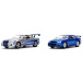 Hitri in drzni: Dvojni paket – Brian Nissan Skyline GT-R R34, set dveh avtomobilskih modelov v merilu 1:32 – Jada Toys