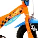 Hot Wheels 12” otroško kolo s držalom za plastenko in pomožnimi kolesi v oranžno-črni barvi – Dino Bikes kolo