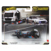 Hot Wheels: Aero Lift prevoznik avtomobilov in 2024 Ford Mustang RTR SPEC 5‑FD avtomobilček v merilu 1:64 - Mattel