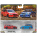Hot Wheels: Deluxe 2005 Mitsubishi Lancer Evolution IX Wagon in 2004 Subaru Forester STI, komplet 2 avtomobilčkov v merilu 1/64 - Mattel