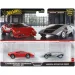 Hot Wheels Deluxe avtomobila v paketu 2 kos: Lamborghini Countach LP5000 QV in Lancia Stratos Zero - Mattel