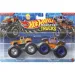 Hot Wheels Monster Trucks: 1956 Hi-Tail Hauler proti 2017 Ford Raptor, komplet dveh avtomobilčkov 1/64 - Mattel