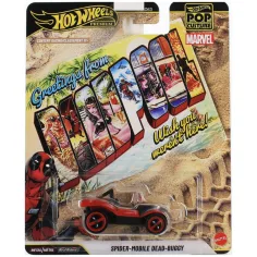 Hot Wheels Pop kultura Deadpool Spider-Mobile Dead-Buggy mini avtomobilček v merilu 1/64 – Mattel