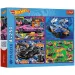 Hot Wheels dirkalni avtomobili, komplet 4 sestavljank po 250 kosov - Trefl slika 1