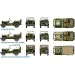 Italeri 1/72 Willys Jeep 1/4 ton 4x4 vojaška vozila 2-delni komplet maket