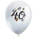 Komplet 6 lateks balonov z vzorcem "40 let"