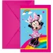 Komplet 6 vabil za zabavo z Minnie Miško