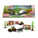 Komplet kmetije s hlevom in traktorjem, 7-delni