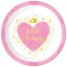 Komplet papirnatih krožnikov Little Princess, 8 kosov, 23 cm