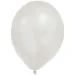 Kovinski pastelno beli baloni – komplet 8 kosov