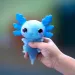Lets Glo Axolotl svetleči vodni prijatelj v modri barvi