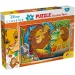 Levji kralj 2 v 1, 24-delni puzzle in pobarvanka 50x35 cm – Lisciani